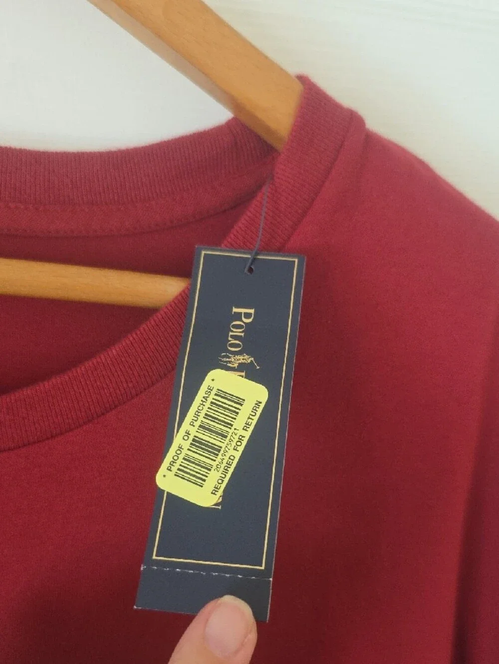 Polo by Ralph Lauren Men's Burgundy Short Sleeve Pocket Tee New XXL